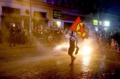 Protest against G20 Summit in Hamburg (Bild: Keystone)