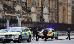 Firearms incident in the Westminister palace grounds and on Westminster Bridge (Bild: Keystone)