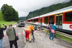 SCHWEIZ VERKEHR UNFALL BAHNUEBERGANG WOLFENSCHIESSEN (Bild: Keystone)