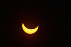 Partielle Sonnenfinsternis (aufgenommen in Altstätten). (Bild: Ruedi Dörig/Leser)