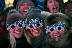 Auf dem Times Square in New York wird ebenfalls Silvester gefeiert. (Bild: Keystone)