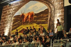 Das Publikum verfolgt die Darbietungen gespannt. (Bild: Hanspeter Schiess)