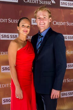 Die frühere Eiskunstläuferin Sarah Meier und Triathlet Jan van Berkel. (Bild: Keystone)