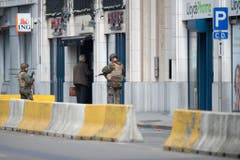Explosion at Brussels metro station (Bild: Keystone)
