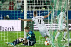 Goran Karanovic jubelt nach seinem Führungstreffer. (Bild: Michel Canonica)