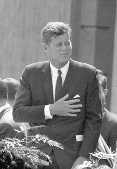 US-Präsident John Fitzgerald Kennedy in West Berlin. (Bild: Keystone)