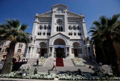 In der Kathedrale von Monaco wurden die Zwillinge getauft. (Bild: Keystone)