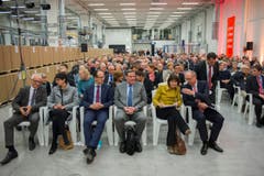 Tagblatt Podium zur Atomausstiegsinitiative im Stihl Kettenwerk in Wil (Bild: Urs Bucher)