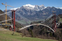 SCHWEIZ TAMINABRUECKE BOGENSCHLUSS (Bild: Keystone)