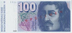 Abgebildet auf der 100er-Note ist Architekt Francesco Borromini. (Bild: Archiv der SNB)