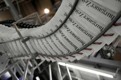 Die neue Thurgauer Zeitung ist gedruckt. (Bild: Reto Martin)