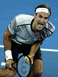 Federer nach dem letzten Ball. (Bild: Keystone)