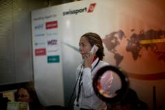 Hektische Betriebsamkeit bei Swissport in Barcelona, derjenigen Gesellschaft, die Germanwings-Flüge abwickelt. (Bild: Keystone)