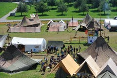 Noch sind rund 1600 Kinder im Lager bei Oberbüren. (Bild: Hanspeter Schiess)