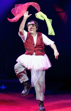 David Larible, der "Clown der Clowns" und Vater von Artistin Shirley, ist der Namensgeber des diesjährigen Knie-Programms. (Bild: Keystone)