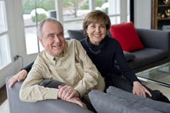 Besuch bei Kurt und Paola Felix aus Anlass seines 70. Geburtstags im Frühling 2011. (Bild: Coralie Wenger)