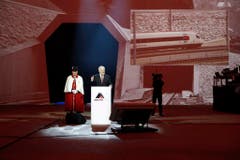 Bundesratspräsident Johann Schneider-Ammann hat am Mittwoch den Gotthardtunnel offiziell eröffnet. (Bild: Keystone)