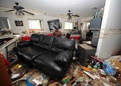Eine verwüstete Wohnung. (Bild: Keystone)