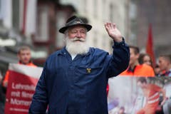 Ein Mann der Gruppe "Olten gestern und heute". (Bild: Keystone)