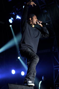 Asap Rocky trat ganz in Schwarz auf. (Bild: Reto Martin)