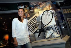 Stolz auf die Aufnahme in die Hall of Fame: Martina Hingis (Bild: Keystone)