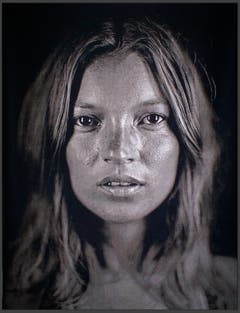 Für Künstler Chuck Close zeigte Kate Moss 2007 ihre verletzliche Seite. (Bild: Keystone)