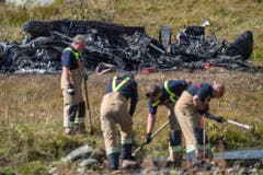 SUPERPUMA, ABSTURZSTELLE, UNFALL, (Bild: SAMUEL GOLAY (KEYSTONE/TI-PRESS))