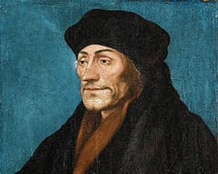 Der grosse Humanist Erasmus von Rotterdam, der zuletzt auch in Basel lehrte, schrieb durchschnittlich 1000 Wörter pro Tag. In seinen Briefen mahnte er Luther immer wieder zur Mässigung in dessen radikaler Papst-Kritik. Er forderte eher eine sanfte «innere Reformation» der katholischen Kirche.