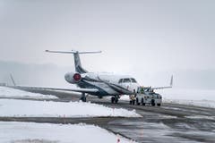 WEF-Hochbetrieb auf dem Flugplatz Altenrhein: Medienrundgang (Bild: Michel Canonica)
