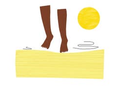 Hanyauku - Rukwangali (Namibia): Auf Zehenspitzen über heissen Sand laufen. (Bild: pd)