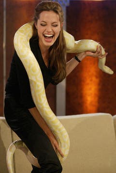 2004 hatte die Schauspielerin einen tierischen Auftritt bei "Wetten, dass...?" (Bild: Keystone)