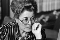 Lilian Uchtenhagen im November 1987. (Bild: Keystone)