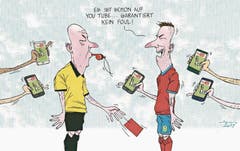 Die deutsche Fussball-Bundesliga führt den Videobeweis ein (20. August 2017). (Bild: Tom Werner)