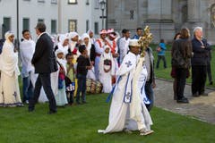 Interreligiöse Feier zum eidgenössischen Bettag, Klosterplatz, St. Gallen (Bild: Peter Käser)