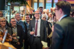 Bruno Damann lässti sich im Freihof in Gossau feiern. (Bild: Michel Canonica)