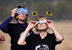 The solar eclipse in Sisters Oregon (Bild: Keystone)