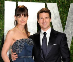 Im Februar 2012 lächelten Katie Holmes und Tom Cruise noch gemeinsam für die Fotografen. (Bild: Keystone)