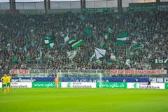 Protest der St.Galler Fans an die Adresse der Staatsanwaltschaft. (Bild: Urs Bucher)