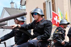 Romanshorn TG , 25.05.2014 / Festumzug an der Jugendfeuerwehr Schweizermeisterschaft " Feuer und Wasser " in Romanshorn (Bild: Donato Caspari)