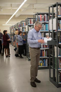 St. Gallen - Einweihung der neuen Stadtbibliothek in der Hauptpost (Bild: Ralph Ribi)