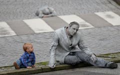 G20-Gipfel - Kunstaktion "1000 Gestalten" (Bild: Keystone)