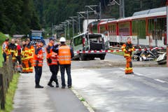 SCHWEIZ VERKEHR UNFALL BAHNUEBERGANG WOLFENSCHIESSEN (Bild: Keystone)