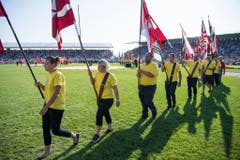 SCHWINGEN, SCHWINGFEST, EIDGENOESSISCHES SCHWING- UND AELPLERFEST ESTAVAYER 2016, ESAF, FETE FEDERALE DE LUTTE ET DES JEUX ALPESTRES, FESTA FEDERALE DEI LOTTATORI E DEGLI ALPIGIANI, (Bild: Keystone)