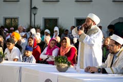 Interreligi?se Feier zum eidgen?ssischen Bettag, Klosterplatz, St. Gallen (Bild: Peter Käser)