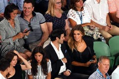 epa05758584 Australian performer Delta Goodrem is seen during the match between Roger Federer of Switzerland and Rafael Nadal of Spain on day fourteen of the Australian Open, in Melbourne, Australia, Sunday Jan. 29, 2017. EPA/DEAN LEWINS AUSTRALIA AND NEW ZEALAND OUT (Bild: DEAN LEWINS)