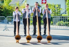 Empfang Grossratspräsidentin Heidi Grau (Bild: Andrea Stalder)