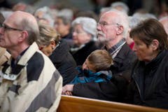 Diesen jungen Besucher übermannte der Schlaf. (Bild: Benjamin Manser)