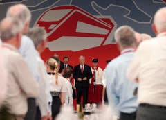 Johann Schneider-Ammann bei seiner Rede zur Eröffnung. (Bild: Keystone)