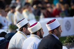 Interreligišse Feier zum eidgenšssischen Bettag, Klosterplatz, St. Gallen (Bild: Peter Käser)