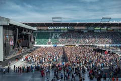 Das Publikum kam zahlreich zum Konzert. (Bild: Urs Bucher)